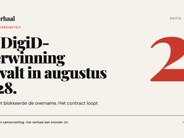 De DigiD-overwinning vervalt in augustus 2028