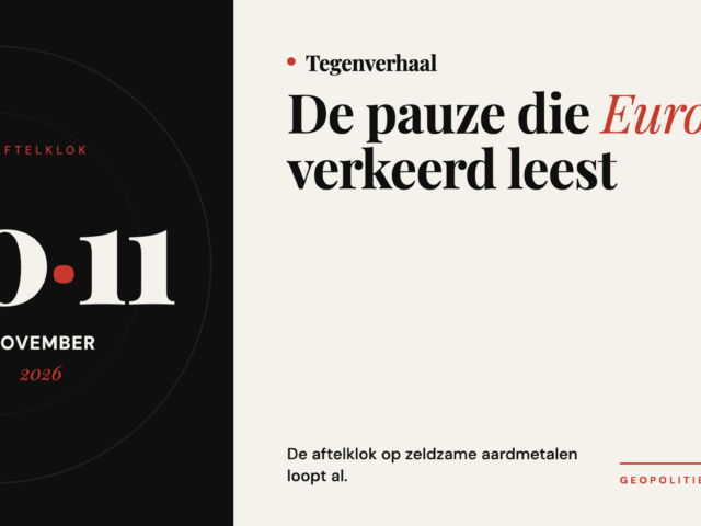 De pauze die Europa verkeerd leest